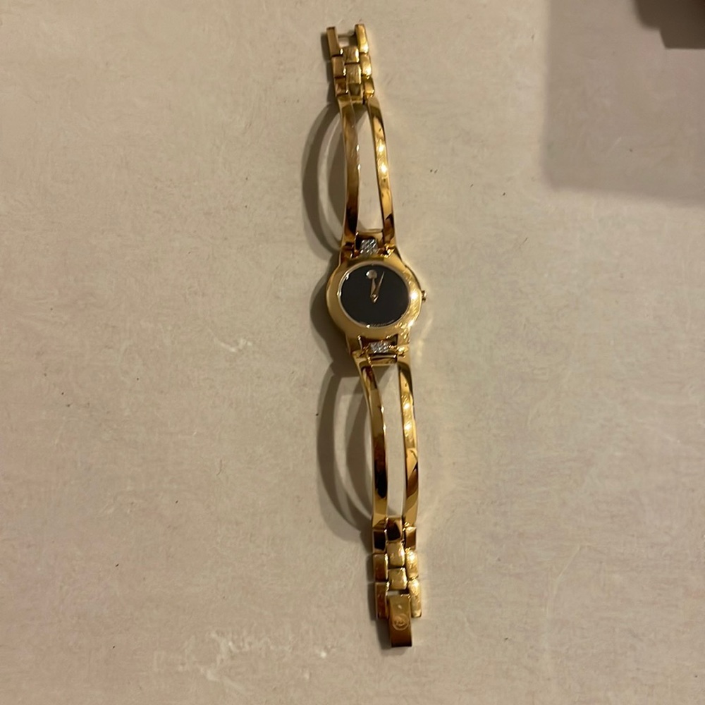 Gold Movado watch